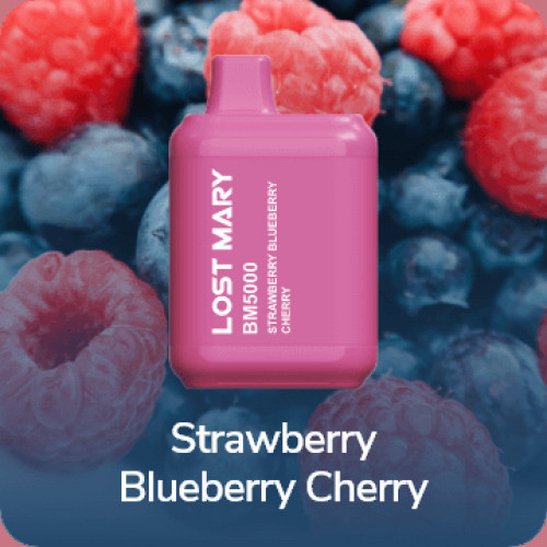 Электронная сигарета LOST MARY BM5000 Strawberry Blueberry Cherry (Клубника Черника Вишня)